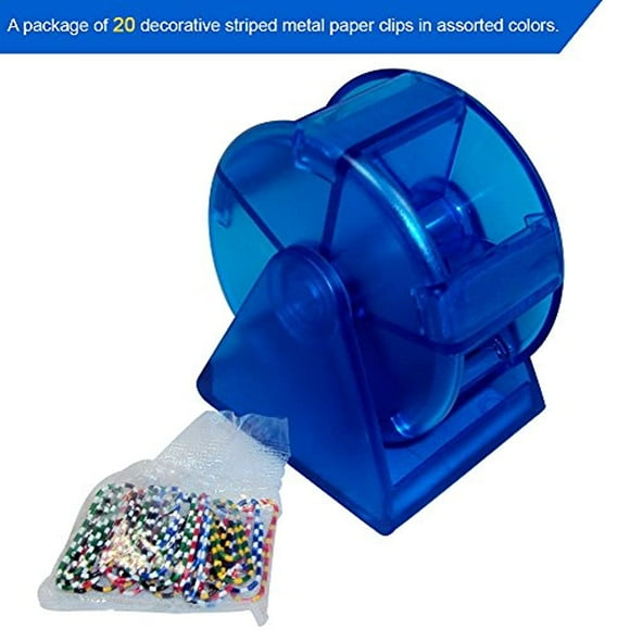 AIOOK Magnetic Wheel Paper Clip Holder Praise NA White Small Paperclip Dispenser Contain 60 Pieces 28mm Color Paper Clips AIOOK Magnetic Wheel Paper Clip Holder Praise NA White Small Paperclip Dispenser Contain 60 Pieces 28mm Color Paper Clips